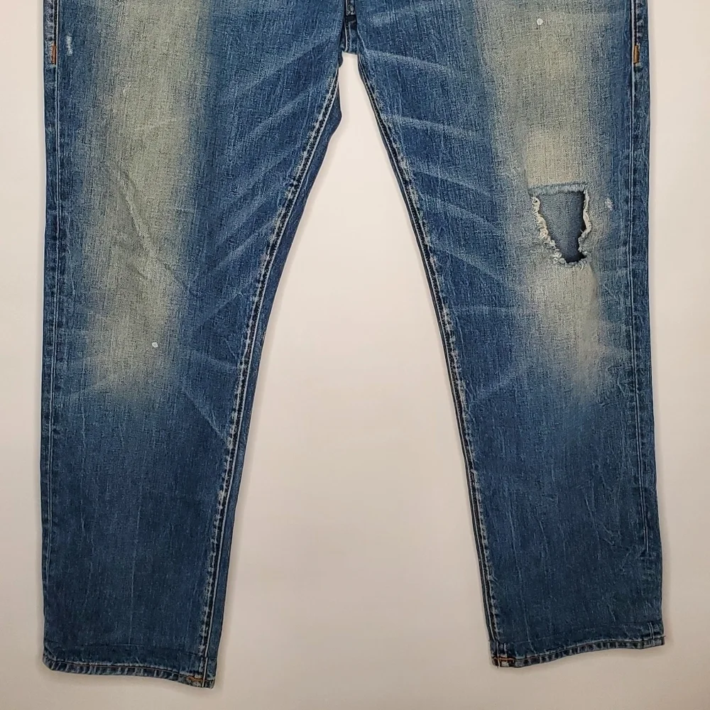 True Religion Geno Relaxed Slim Jeans Men's‎ Size 40 Button Flap Back Pockets